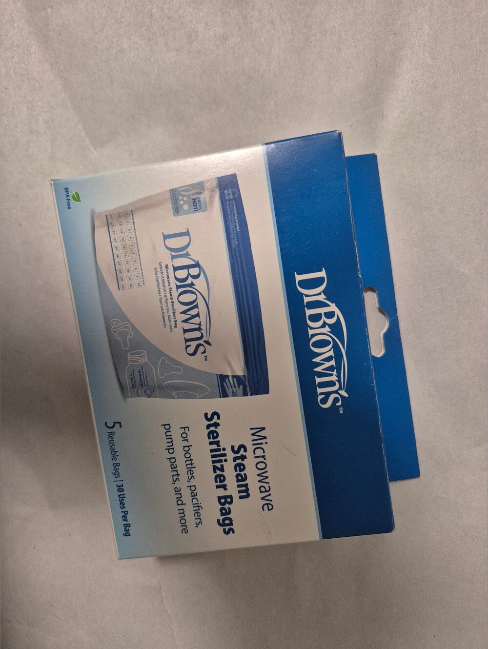 *5/$25* Dr. Brown's Microwave Steam Sterilizer Bags X 5 New #2